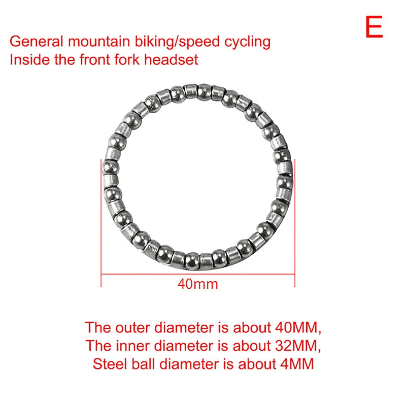Bike Fork Headset Ball Bearing Bowl Sets Bicycle Handlebar Retainer Steel Lowrider Bikes Kids Bicycles Cycling Accessories