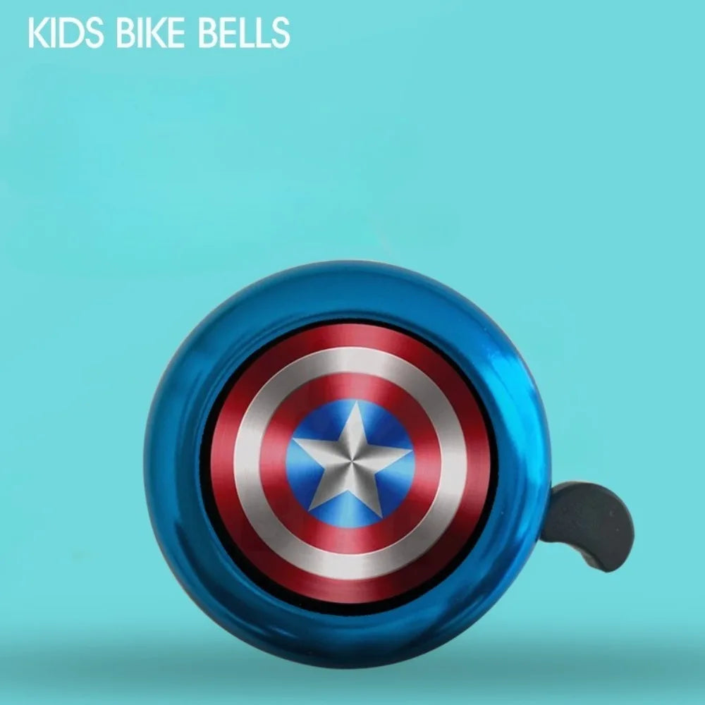 Marvel SpiderMan Bicycle Bell Cute Children MTB Bike Safe Warning Alarm Cycling Handlebar Bell Bicycle Horn Cycling Accessories
