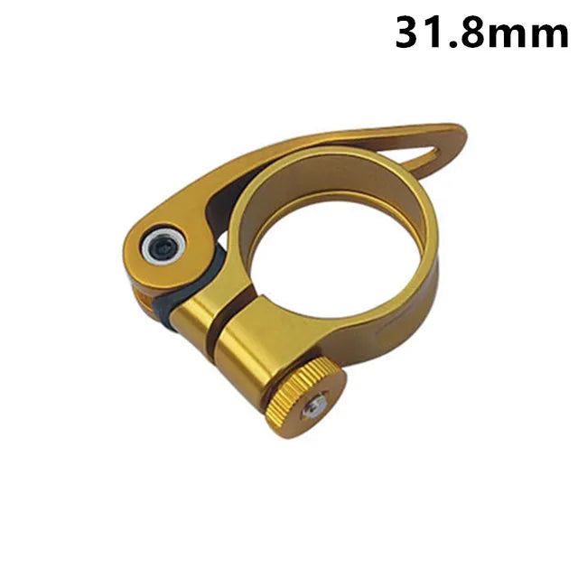 1Pcs Bike Seat Post Clamp 31.8mm 34.9mm Aluminum Alloy Seat Tube Clip Bicycle Quick Release Seatpost for Mountain Tube Bike