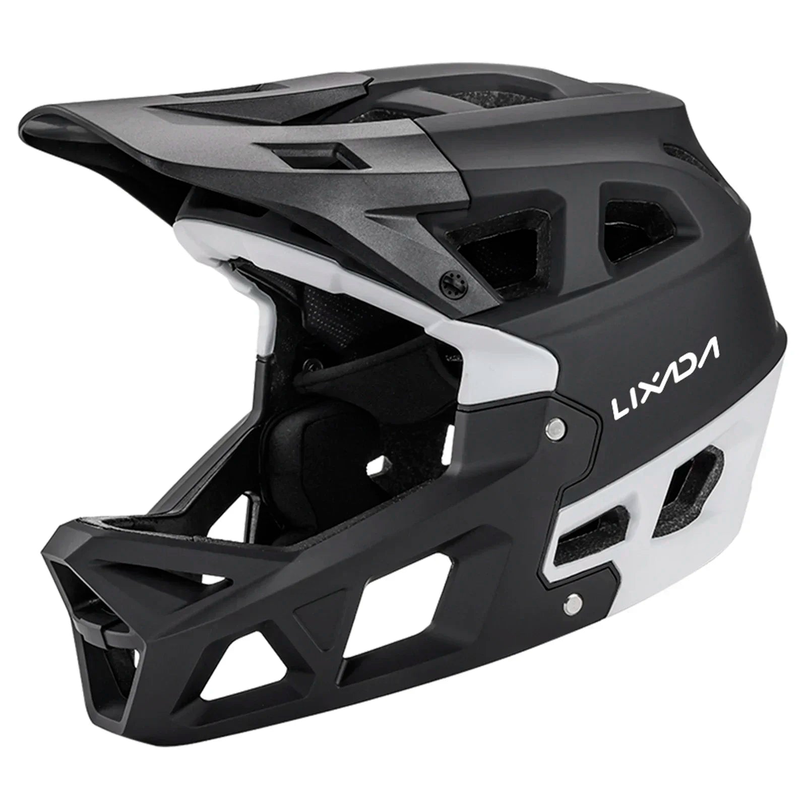 Mountain Bike Safety Cycling Gear Full Face MTB Helmet for Downhill Racing Adults with 31 Vents & Adjustable Visor, Men/Women