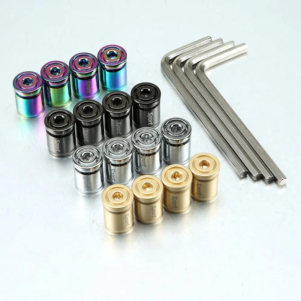 DSYCAR 1Set Anti-theft Sport Tire Valve Dust Caps Dustproof Tire Cap Valve Stem Caps for Cars , Bike, Moto New