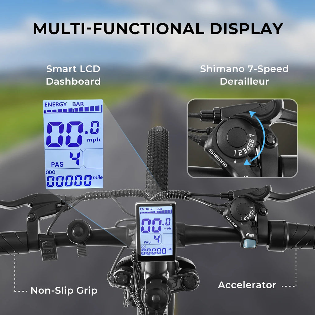 【1 Year Warranty】DYU M26 Electric Bicycle 1000W Peak Motor 36V 10AH Removable Battery Electric Bike 26 Inch city E-bike UL2849