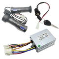 12V 24V 36V 48V 250W 350W 500W 800W 1000W Brushed speed regulating motor controller with throttle knob for electric bicycles