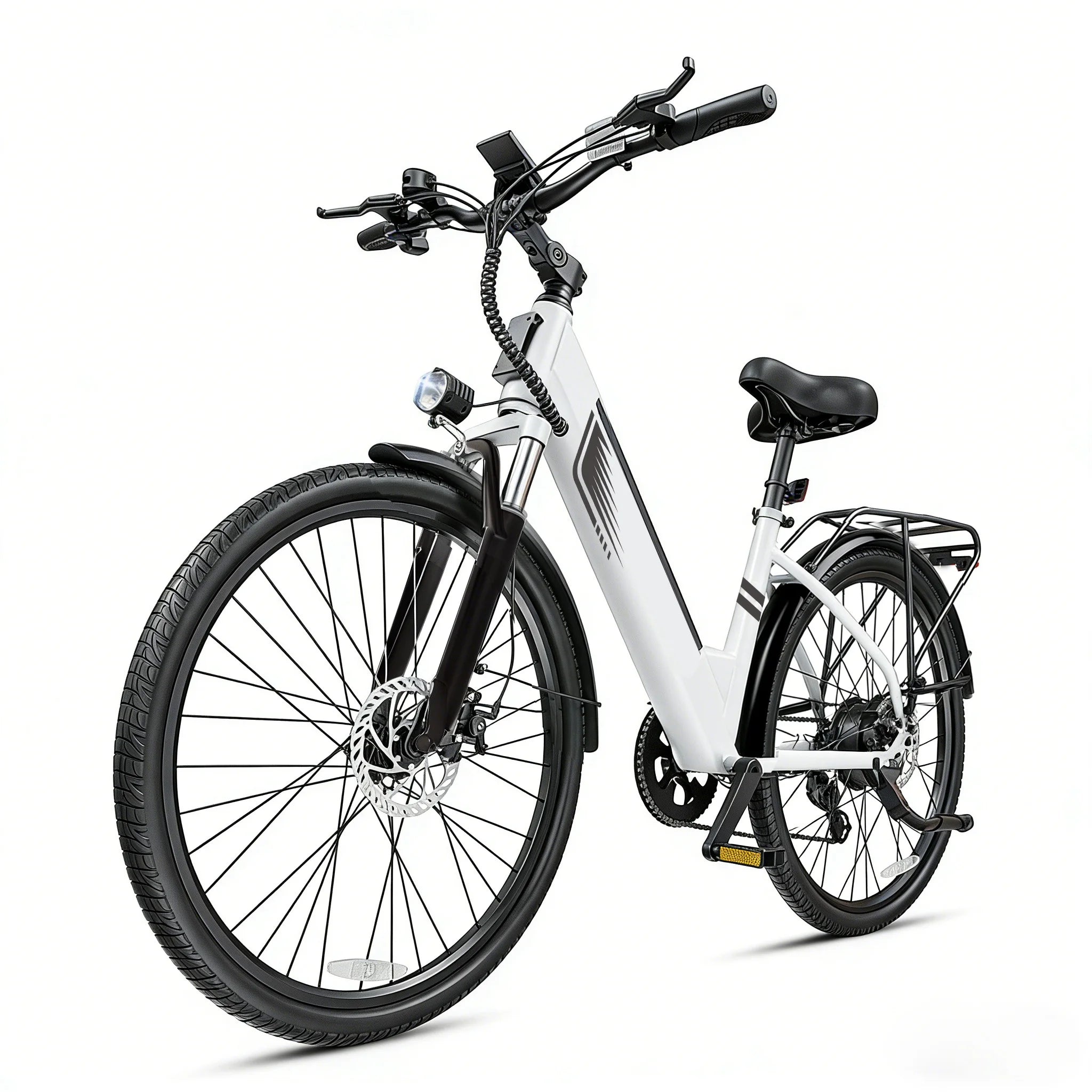 【1 Year Warranty】DYU C7 Electric Bicycle Peak 1000W Motor 480WH Lithium Battery Electric Bike 26 Inch city E bike，UL2849