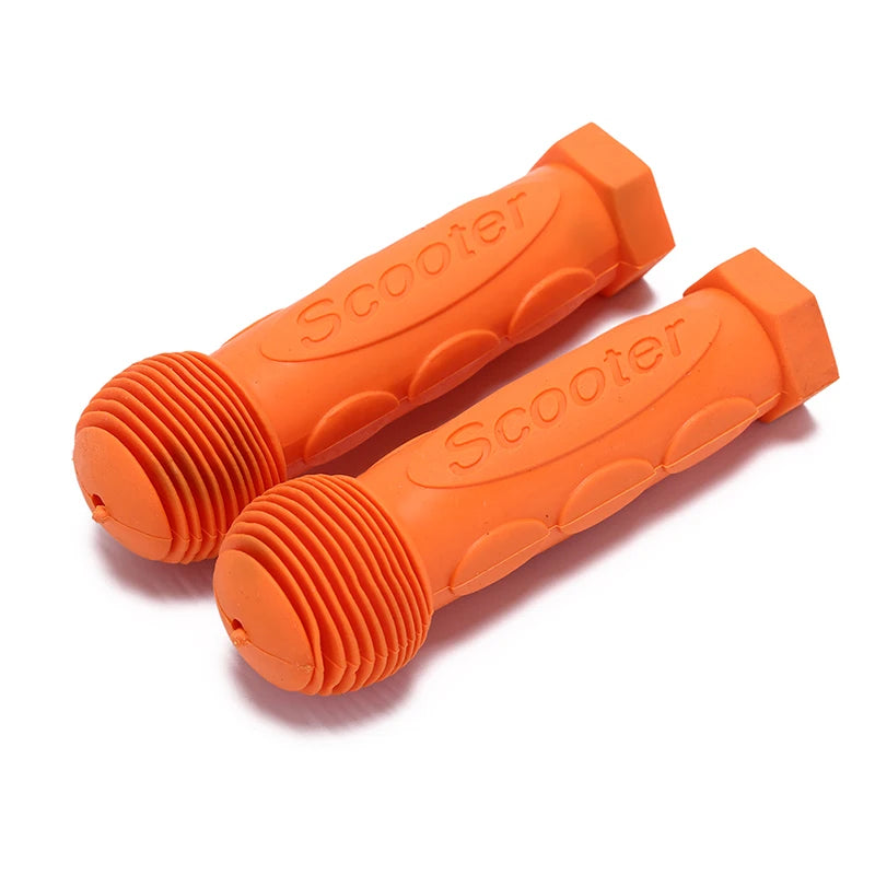 2Pcs Rubber Grip Handle Handlebar Grips Colorful Blue Red Anti-skid Child Children Kids Bike Bicycle Tricycle Skateboard Scooter