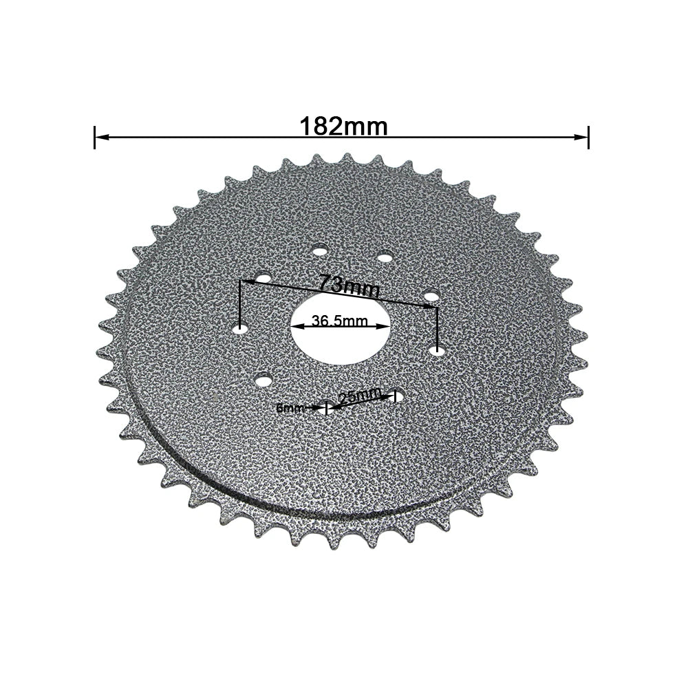 44T Rear Drive Sprocket Mount Pad Kit 415 Chain Fit 49cc 50cc 66cc 80cc Motorized Bicycle Engine Replacement Sprocket Set