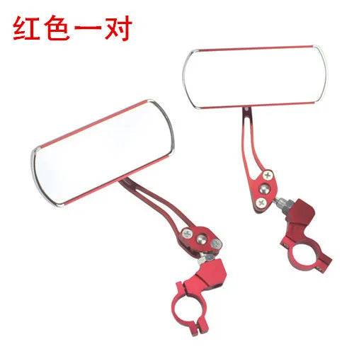Aluminum Alloy Bike Rearview Mirror Adjustable Lightweight Bicycle Handlebar Safety Reflector Mountain Road Cycling Accessories