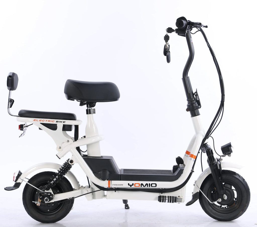 Cheap Price 400W 48V Adult Electric Scooter Bike 10 Inch Two Wheel City Electric Bike With Basket