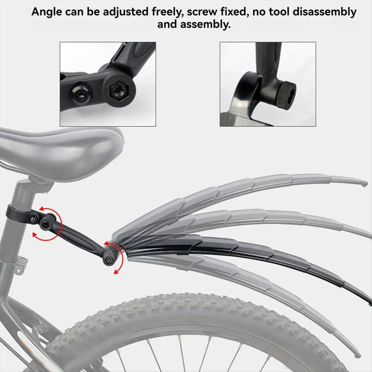 POPULAR-Cycling Mountain Bike Mud Guards Bike Bicycle Fenders Mudguard Wings for Bicycle Bike Accessories Bike Parts