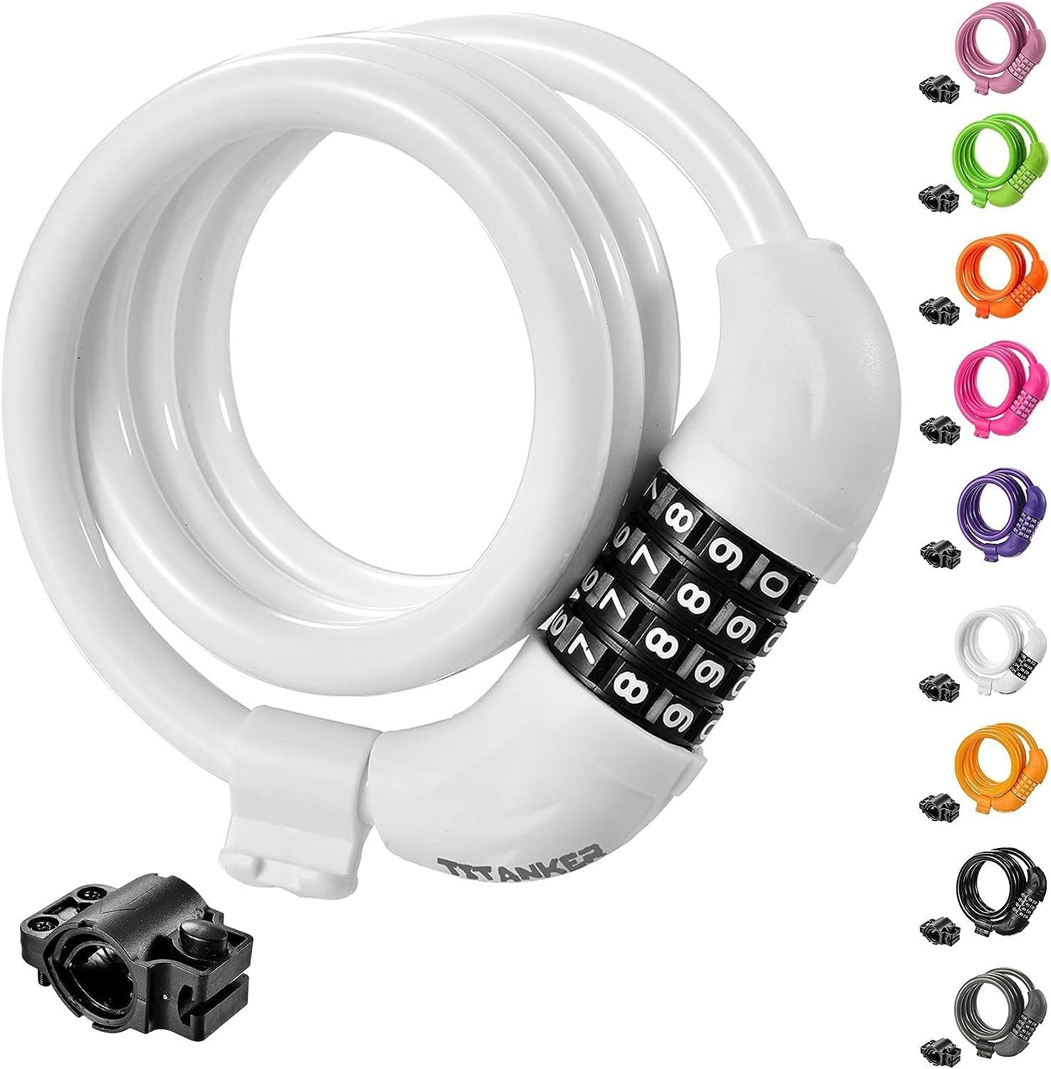 Colorful Combination Lock for Bicycles and Motorcycles
