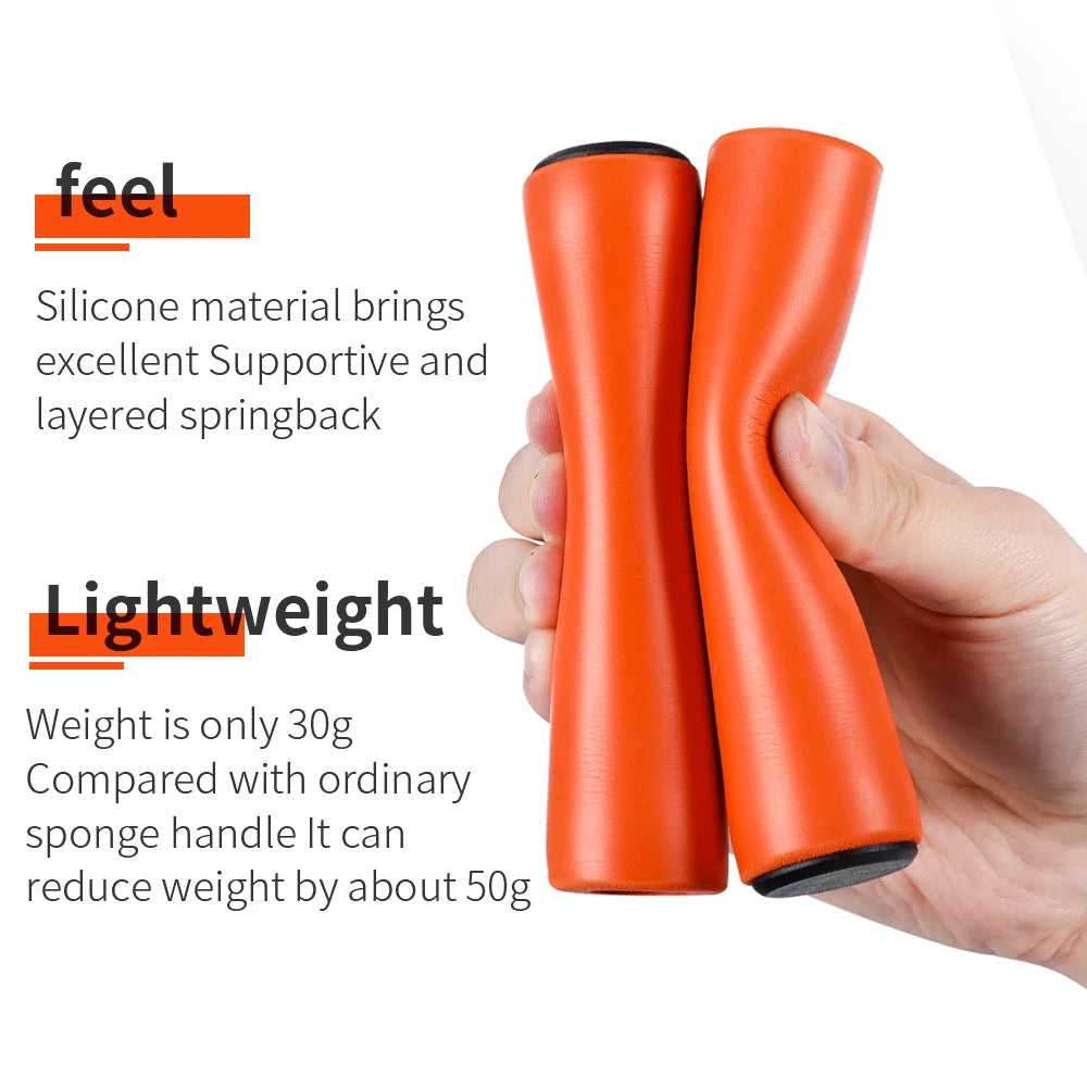 ESLNF Shockproof Thick Sponge MTB Grips Comfortable Soft Silicone Road Bicycle Scooter Handlebar Gripss Bike Parts