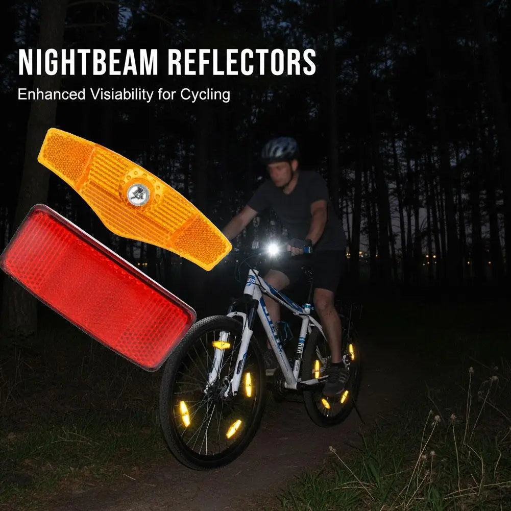 Bike Reflector Rear Tail Light Warning Lamp for Bicycle Rack MTB Road Cycling Safety Equipment Night Riding Accessory