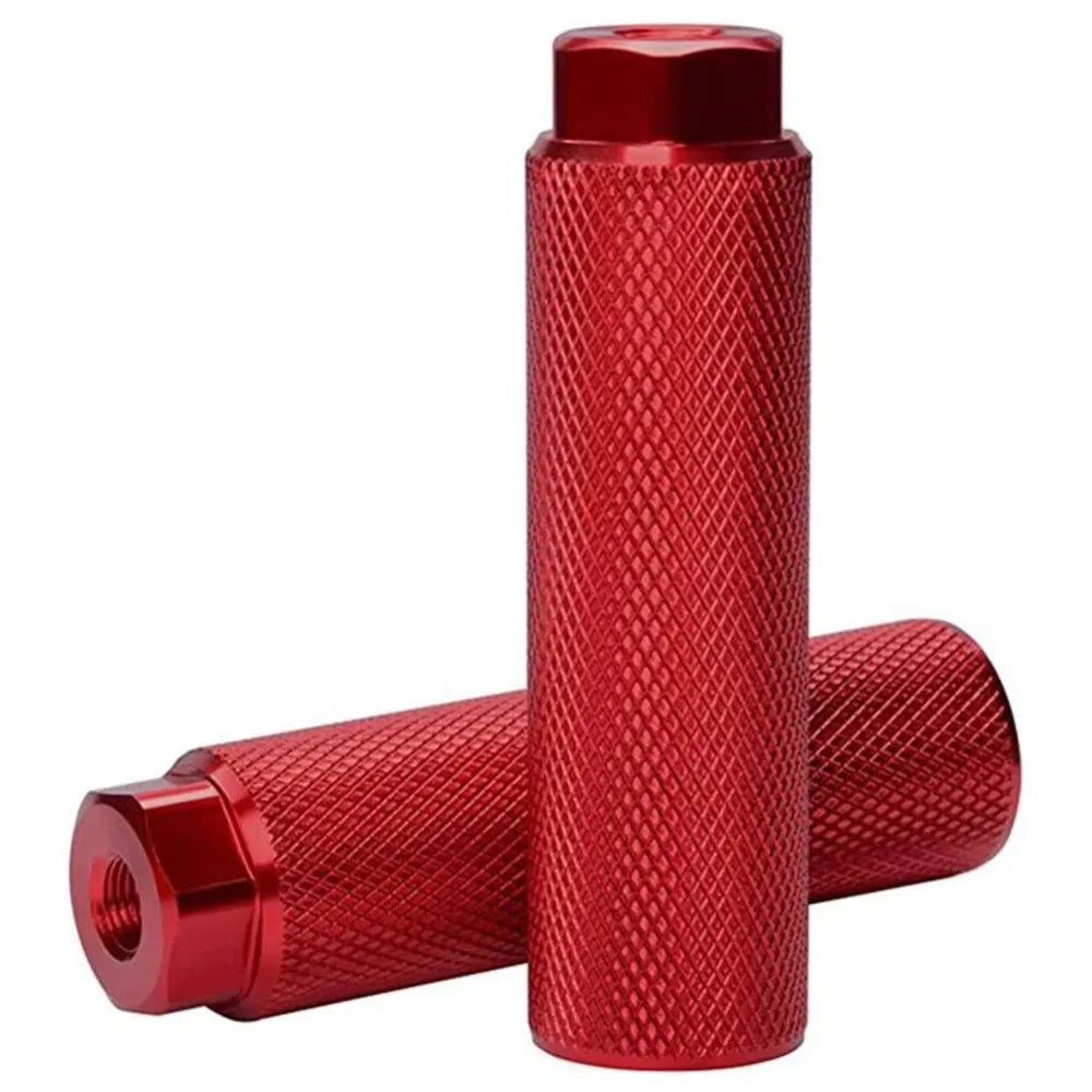New 2Pcs Durable Anti-Slip Bike Pegs Lightweight Cycling Parts Bike Foot Rest Aluminum Alloy Bicycle Accessories Fit 3/8 Inch