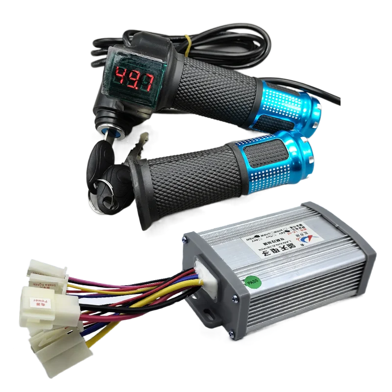 Electric bicycle brush motor 12V 24V 36V 48V governor digital display voltage throttle power lock 250W 350W 500W 800W 1000W