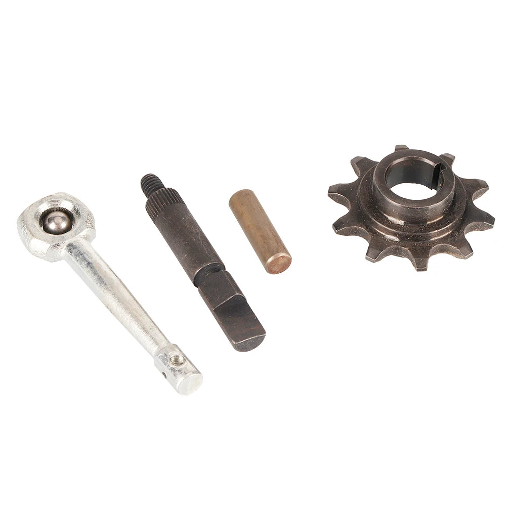 Clutch Arm Lever Pin Rod Rod Ball 10 Tooth Drive Sprocket Kit For 48cc 50cc 66cc 80cc 2-Stroke Engine Motorized Bicycle Parts
