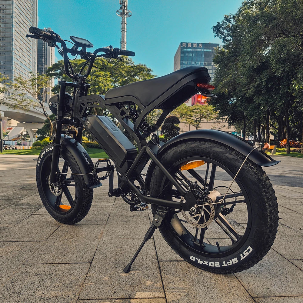 YTYIN V20 Fat Tire Electric Bike In EU USA Warehouse 48v Fat Tire E-bike 25km/h Fat Tire Electric Bicycles For Adults