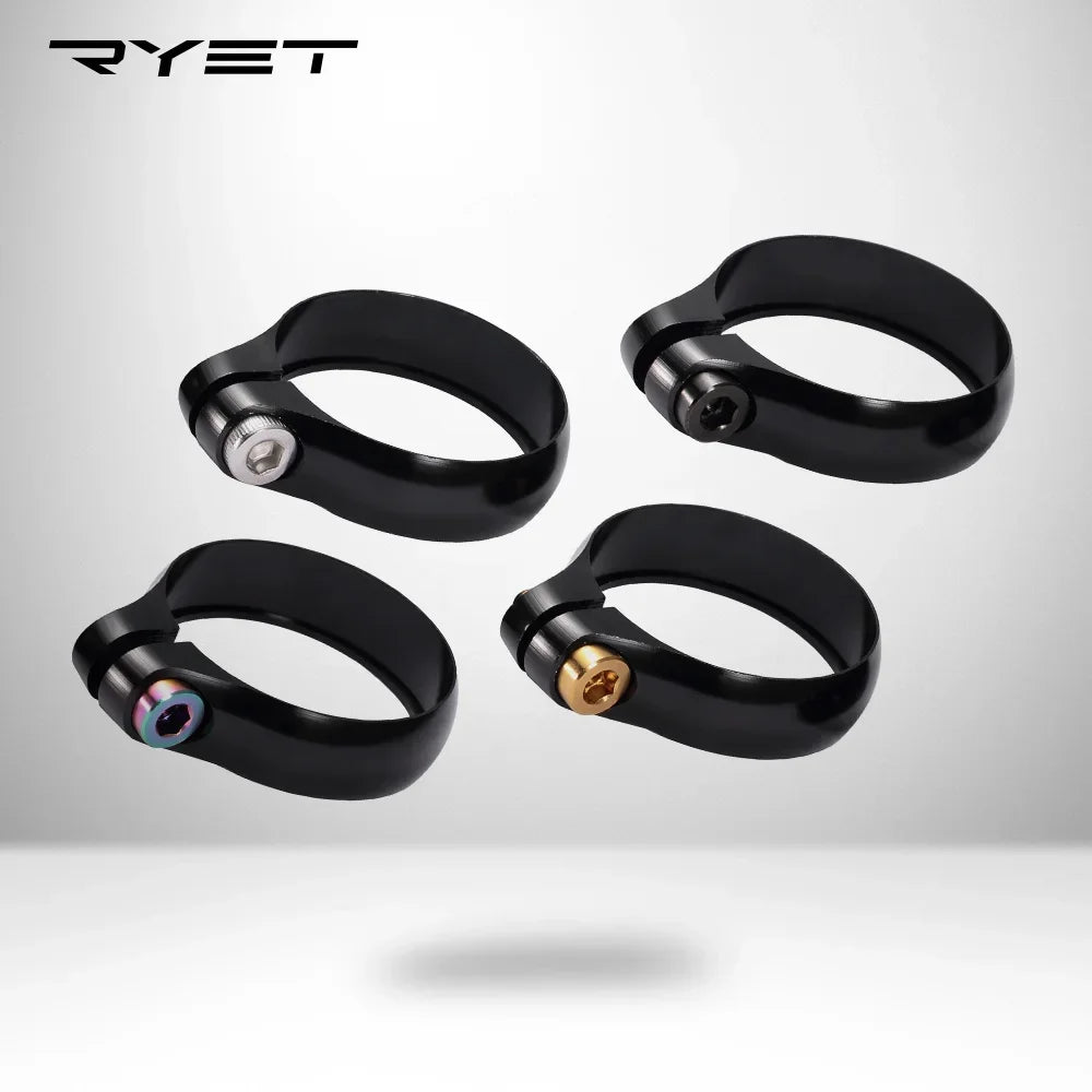 Ultralight Bicycle Seat Post Clamp CNC Alloy Titanium Saddle Clamp for 27.2/30.8/31.6mm Mountain Bike Seatpost Cycling Parts