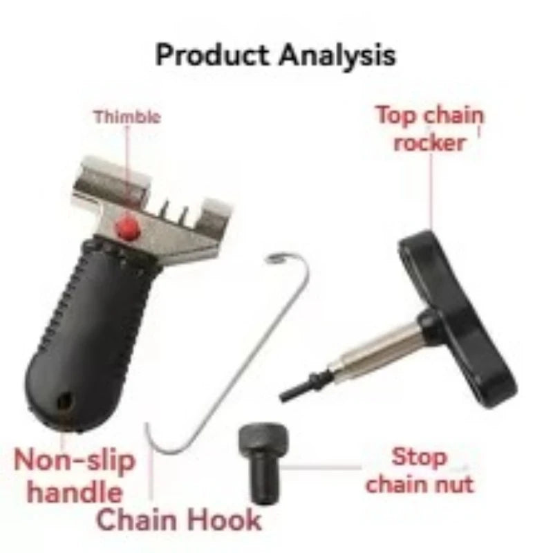 Bicycle Chain Pin Remover – Portable Steel Bike Link Breaker & Chain Splitter Tool