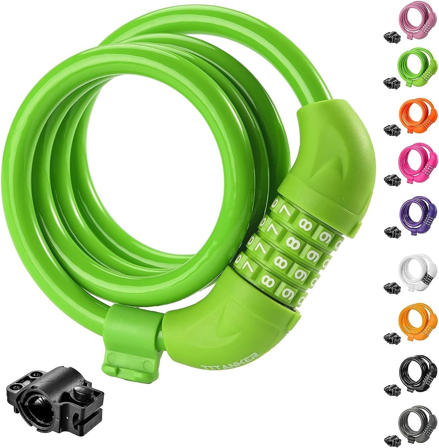 Colorful Combination Lock for Bicycles and Motorcycles