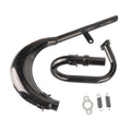 Exhaust Pipe Muffler Black Fit for 50cc 80cc 2 Stroke Bicycle Gas Engine Curved Exhaust Pipe Motorcycle Parts