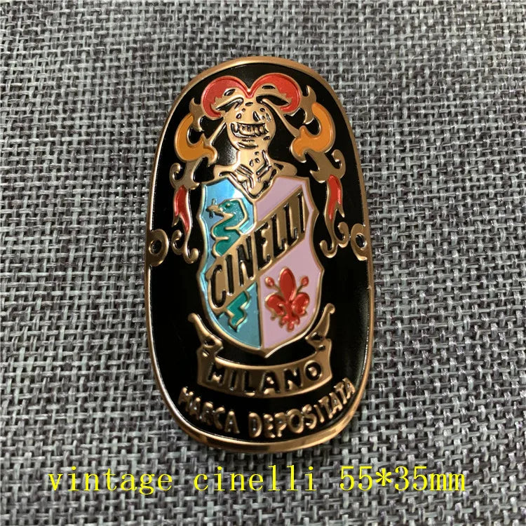 2x vintage classic Bike Head Badge Aluminum Decals Stickers For MTB BMX Folding Bicycle Frame Cycling Accessories emblem