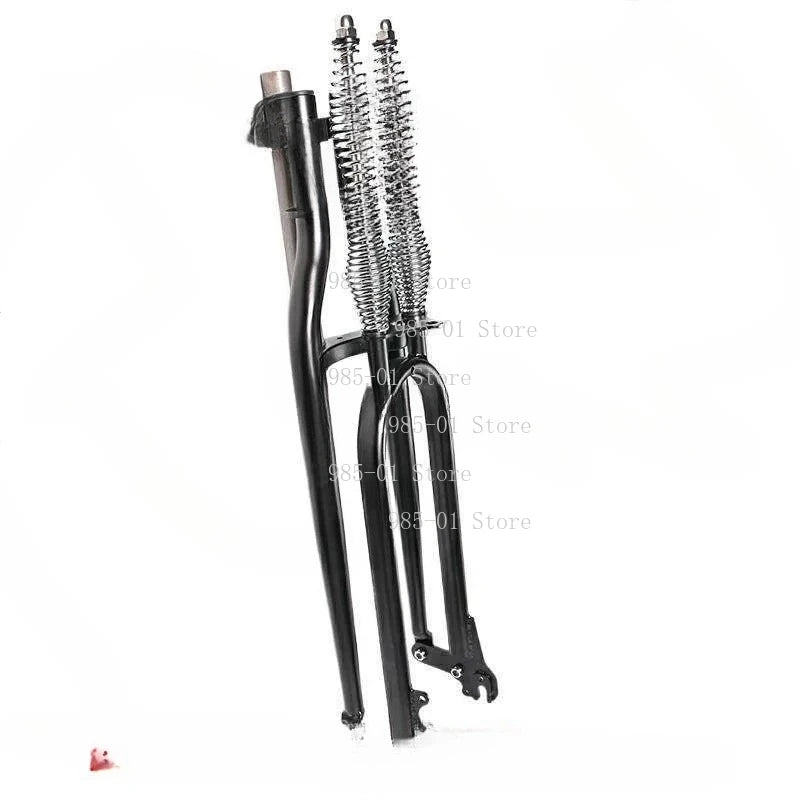 20/24/26/29 Inch Bicycle Front Fork, Low Rider Dual Spring Retro Disc Brake Accessories