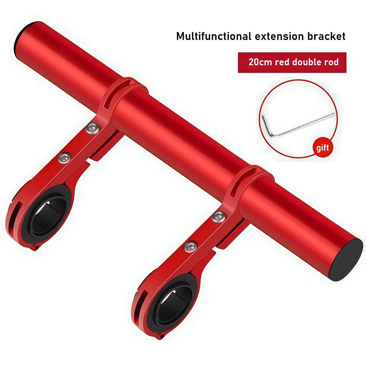 10/20/30cm Motorcycle Handlebar Extender Bracket Bike Bicycle Scooter Parts Mobile Phone Holder Support Headlight Mount Stand