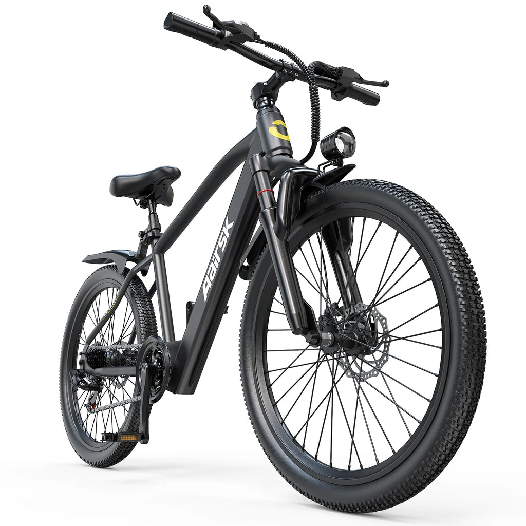 GT300 24 Inch Electric Mountain Bike for Adults, 400W(Peak 748W) Brushless Motor Ebike, 36V 10Ah Removable Lithium Battery, Shimano 7-Speed Gears, 22MPH Electric Bicycle for Urban Daily Commuting Short Trips