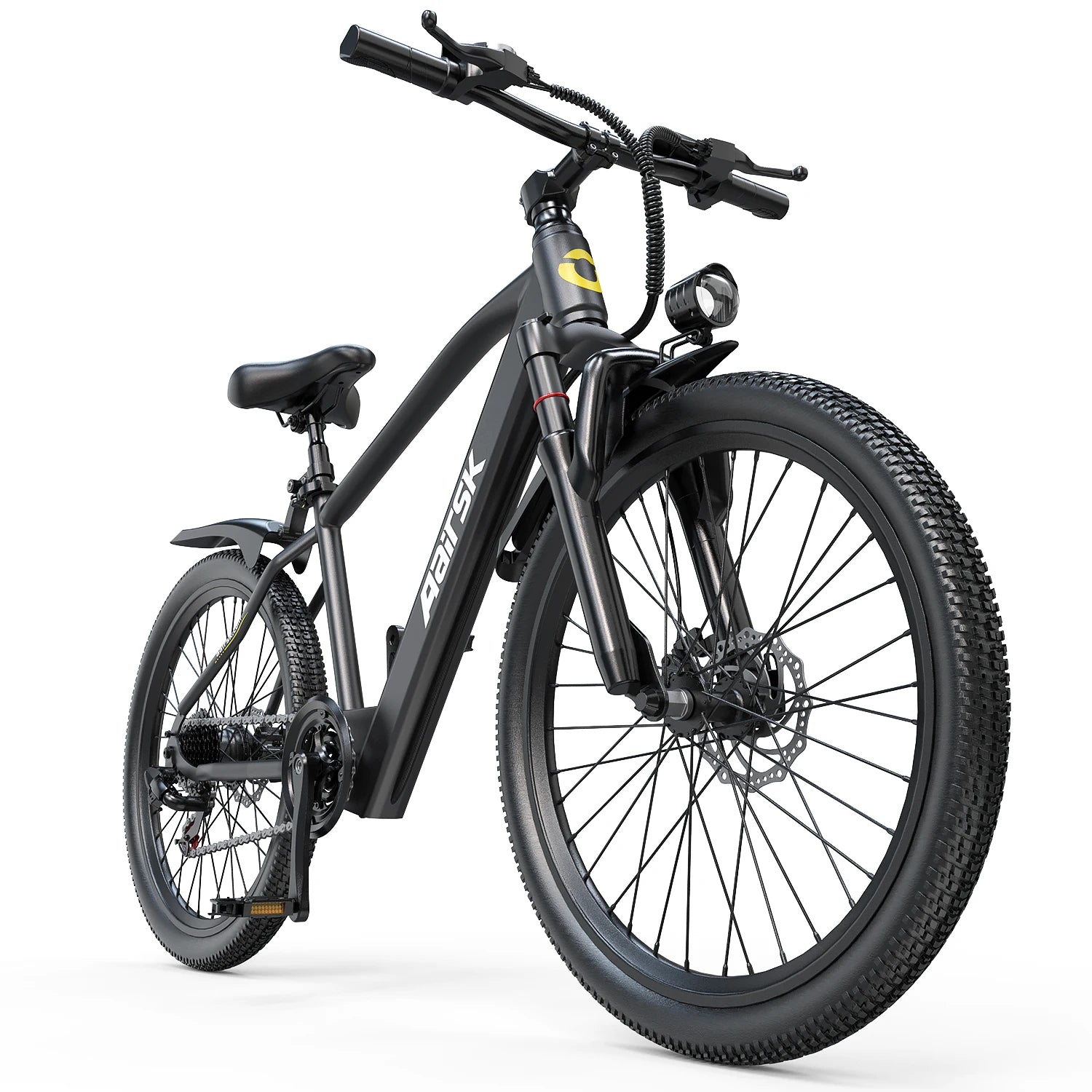 GT300 24 Inch Electric Mountain Bike for Adults, 400W(Peak 748W) Brushless Motor Ebike, 36V 10Ah Removable Lithium Battery, Shimano 7-Speed Gears, 22MPH Electric Bicycle for Urban Daily Commuting Short Trips