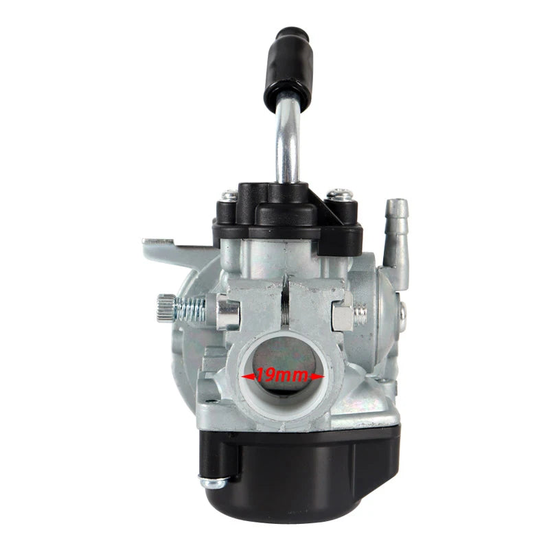 49cc 19mm Carburetor & Air Filter Cable Assembly for 2-Stroke 49cc–80cc Mini Pocket Bike