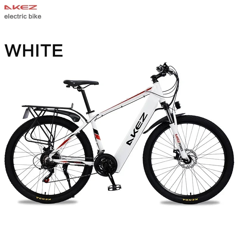 New Electric Bicycle 350W motor 36V10.4AH battery 27.5thin tires Mountain Snow Transportation City E-Bike 21 speed Electric Bike