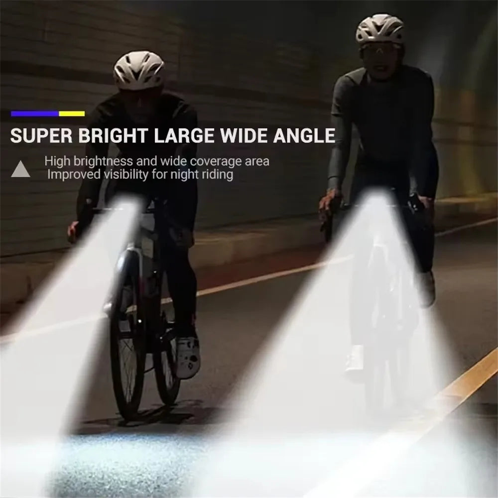MEUYAG  9 LED Bicycle Headlight USB Rechargeable Bike Lamp Super Bright Handlebar Lights Outdoor Waterproof Cycling Front Light