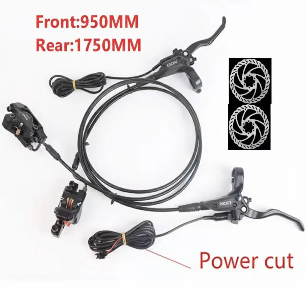 HH Electric Bike Ebike Scooter Snowmobile Motor Conversion Kit Accessories XOD XD-E300 Hydraulic Brakes 160mm Brake Discs