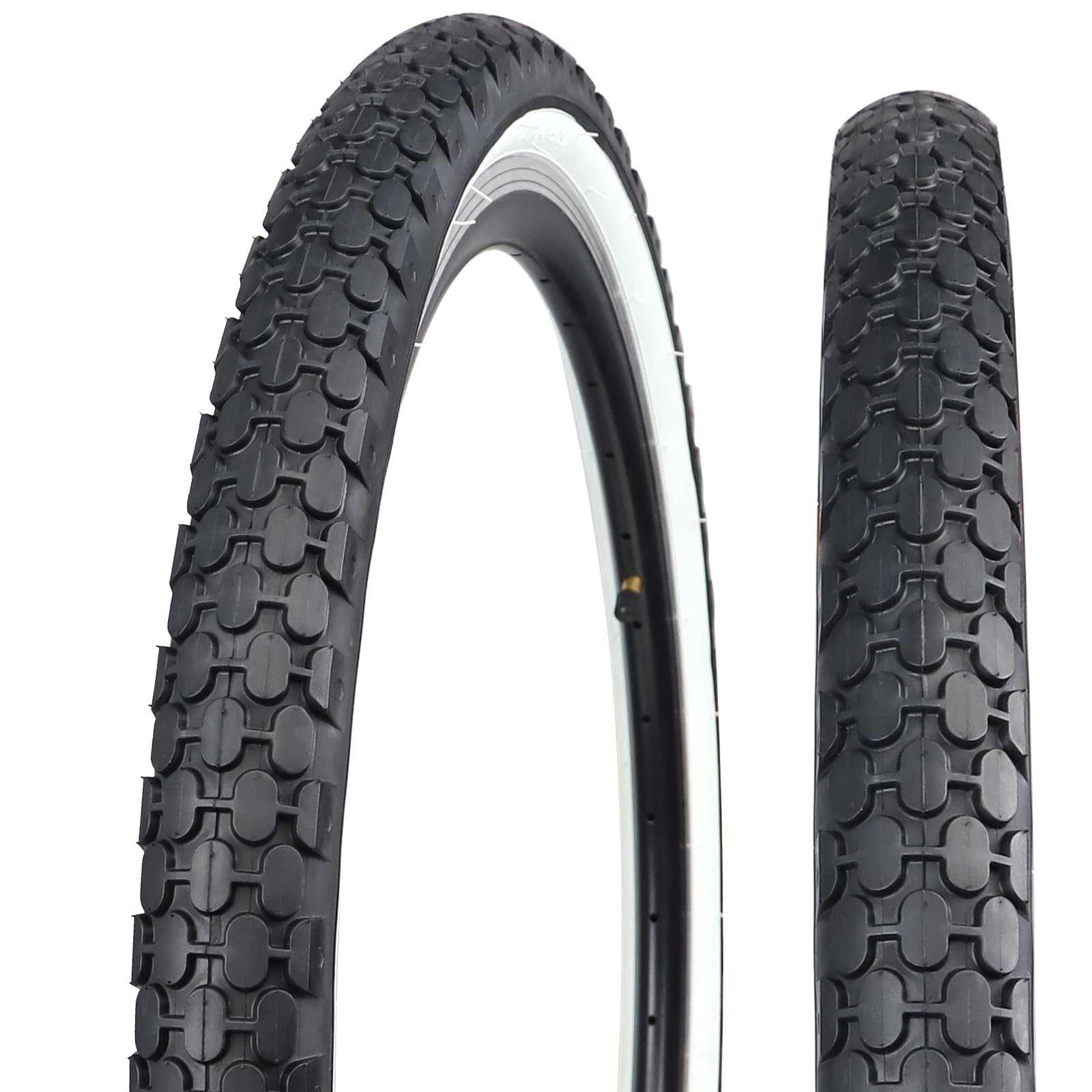 Balinge 1 Pack Beach Cruiser Tires 24 x 2.125 White Wall Bicycle tire 24 x 2.125 24 Tires for Bicycles，Bike tire 24 x 2.125，White Wall，Non-Slip