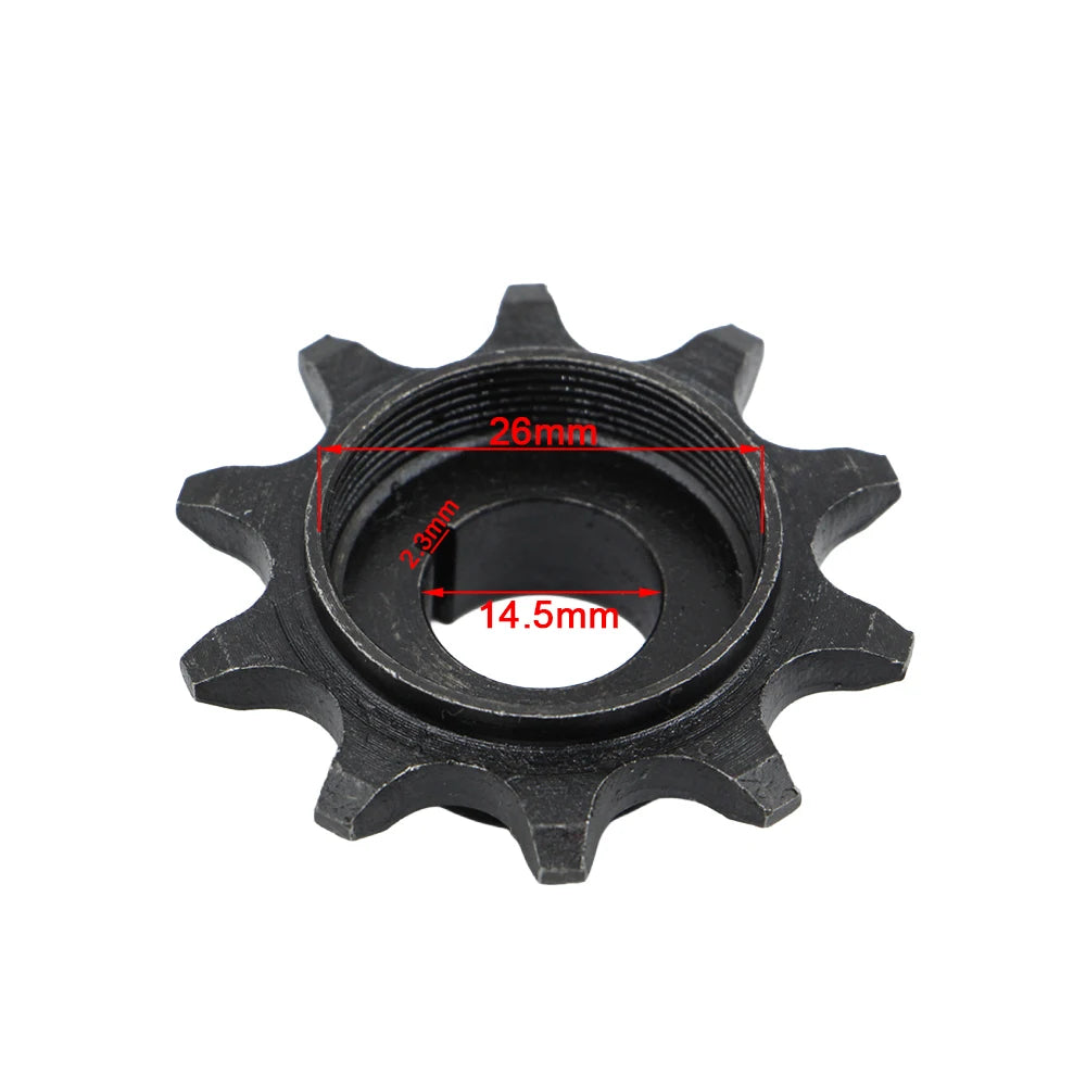 44T Rear Drive Sprocket Mount Pad Kit 415 Chain Fit 49cc 50cc 66cc 80cc Motorized Bicycle Engine Replacement Sprocket Set