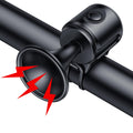 Powvine Electric Bike Horn 130db Loud Bicycle Bells，Electric Bicycle Horn IPX4 Waterproof Bicycle Bell with 3V Long-Lasting BatteryEasy Installation Bike Bells for Adults and Kids