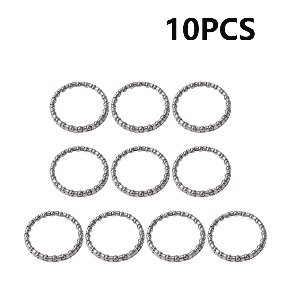 10-50PCS 34/44mm Bicycle Headset Balls Steel Bike Caged Ball Bearing Race Cycling Bearing Set Frame Front Fork Cycling Accessory