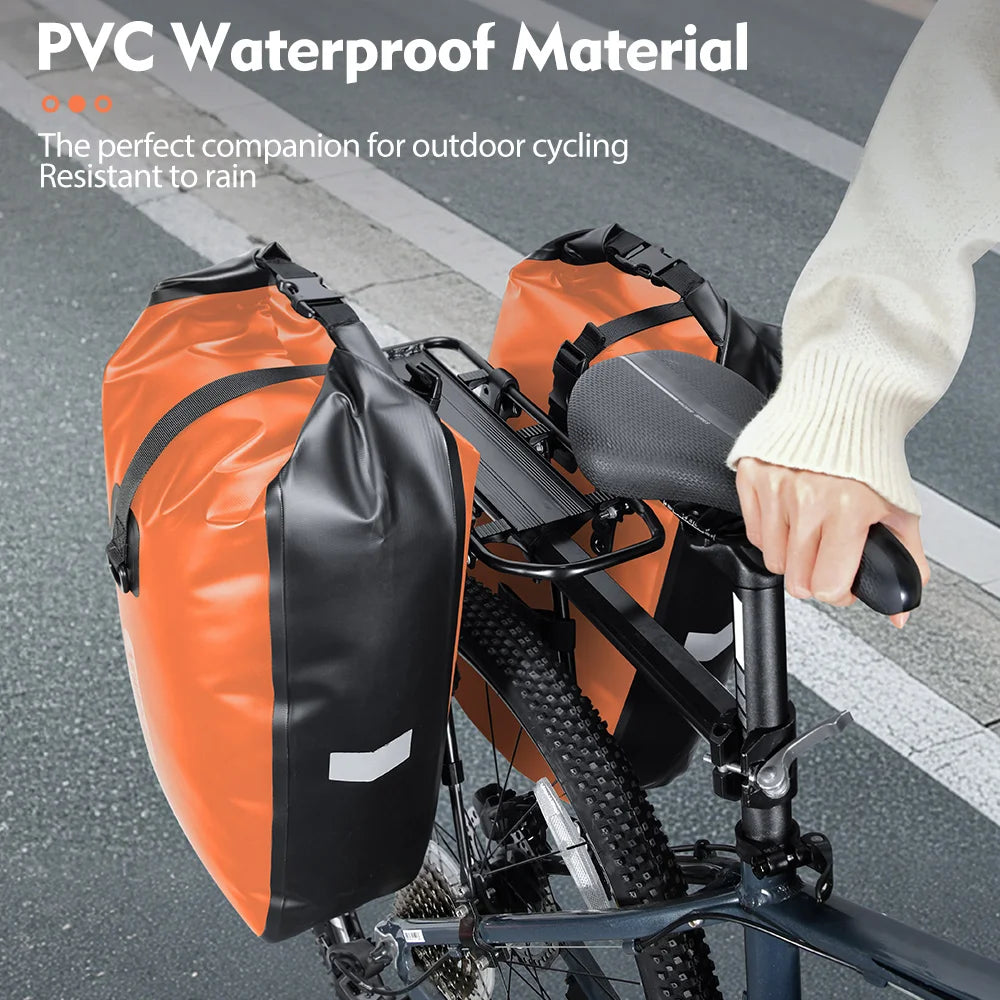 NEWBOLER 10L 20L Waterproof Cycling Bicycle Front Fork Bag Quick Release Bike Rear Seat Trunk Bag Bike Bag Bicycle Accessories