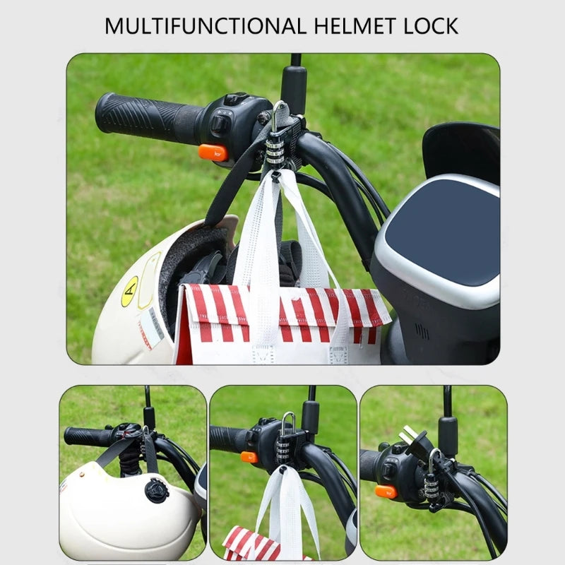 Universal Helmet Lock And Storage Hook For Motorcycles Scooters E Bikes Weather Resistant Material Space Saving Design H9EE