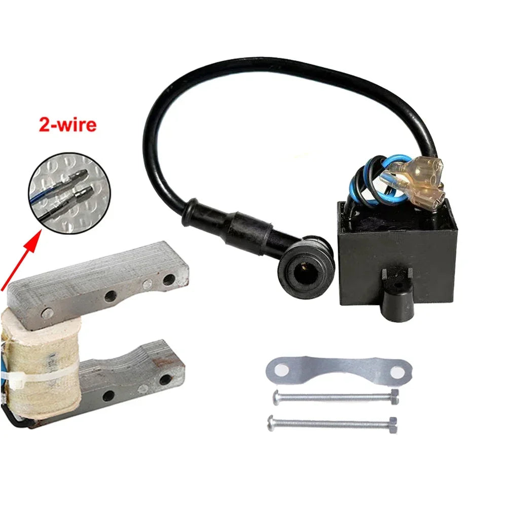 FDDY CDI Ignition Coil Magneto Coil For 49cc 50cc 60cc 66cc 80cc 2-Stroke Engines Motor Motorized Bicycle Bike Parts
