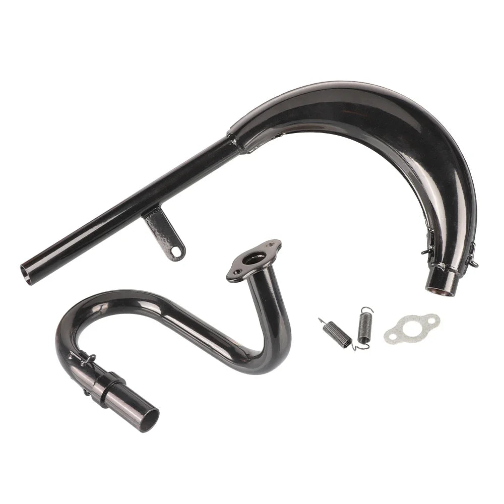 Split Pipe Exhaust Muffler For 2 Stroke 50cc 66cc 80cc 100cc Engine Gas Motorized Bicycle Motor Bike Parts