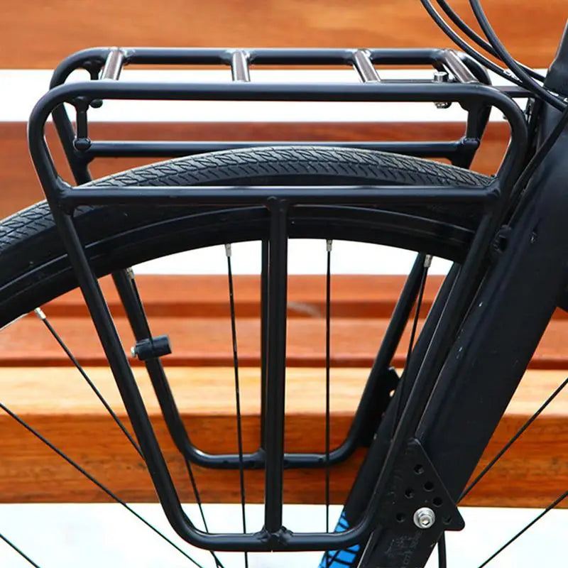 Mountain Road Bike Front Cargo Rack Bicycle Front Fork Luggage Bracket Adjustable Bike Side Mount Bag Stand Cycling Accessories