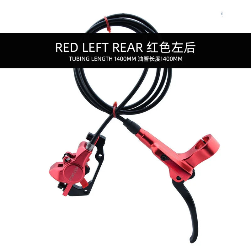 For NFOX GT268 MTB Oil Rotor Caliper 160mm Disc Brake Hydraulic Brakes CNC Bicycle Parts Black Red
