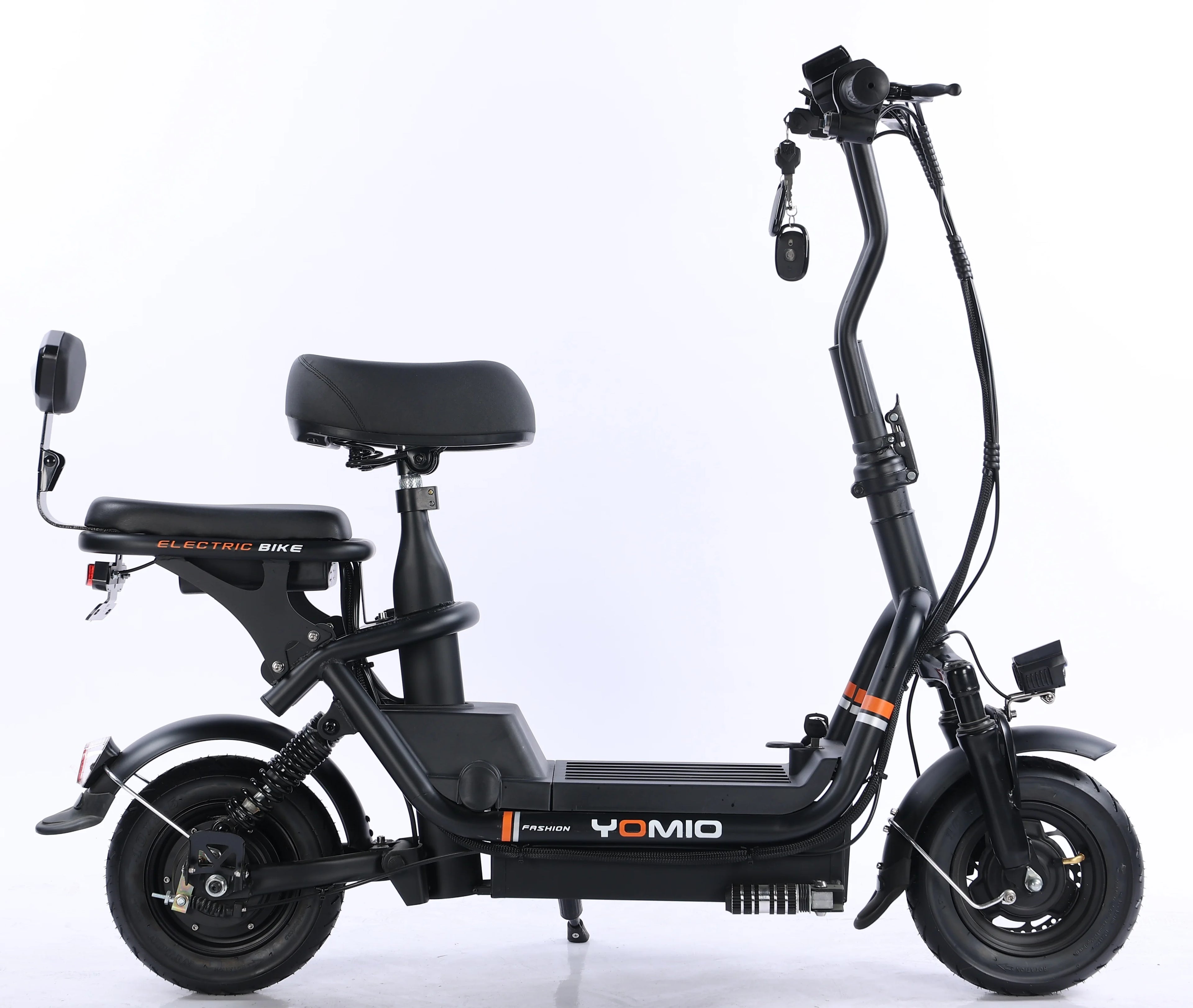 Cheap Price 400W 48V Adult Electric Scooter Bike 10 Inch Two Wheel City Electric Bike With Basket