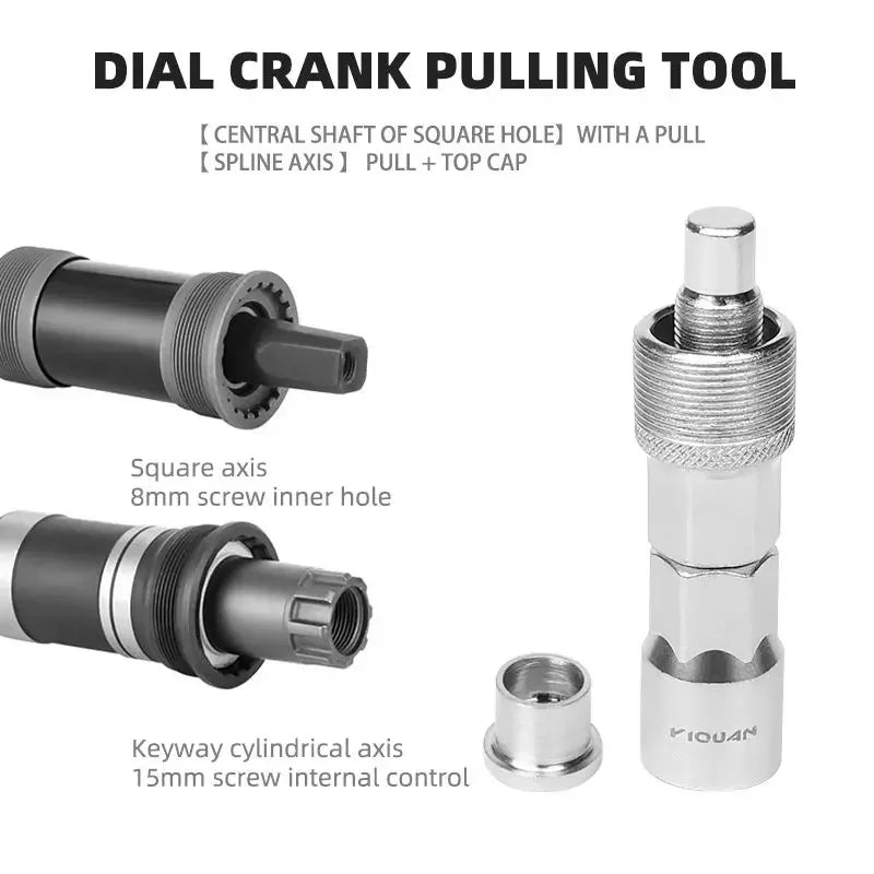 Bicycle Crankset Puller Crank Arm Puller Remover Bike Crank Wheel Extractor Puller Bolt Crankset Pedals Repair Tool