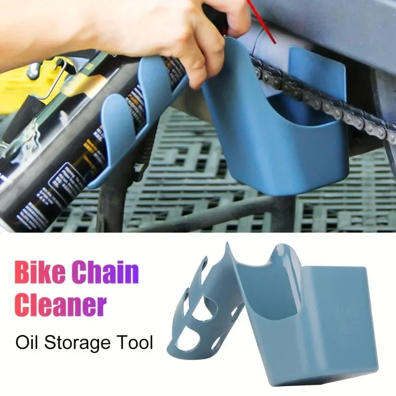 Motorcycle And Bicycle Oil Stain Storage Tool Box, Chain Cleaning Agent, Chain Oil Anti Splash Tool