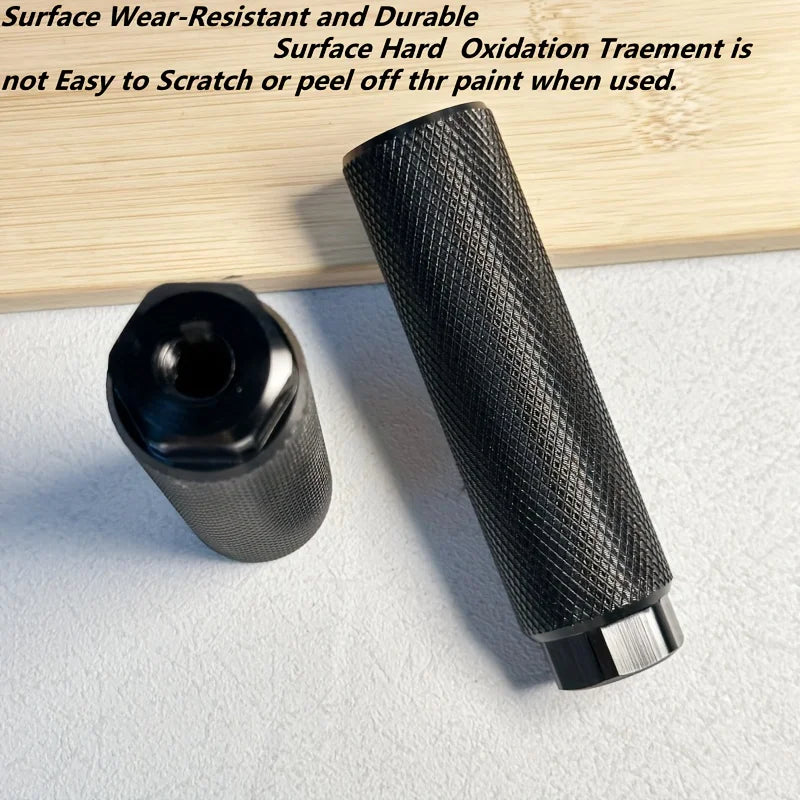 Aluminum Alloy Bicycle Rocket Launcher Rear Pedals Anti-Slip Knurled Surface Bike Rear Foot Pegs Passenger Foot Rest Durable