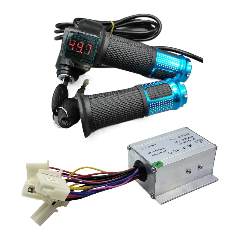 Electric bicycle brush motor 12V 24V 36V 48V governor digital display voltage throttle power lock 250W 350W 500W 800W 1000W