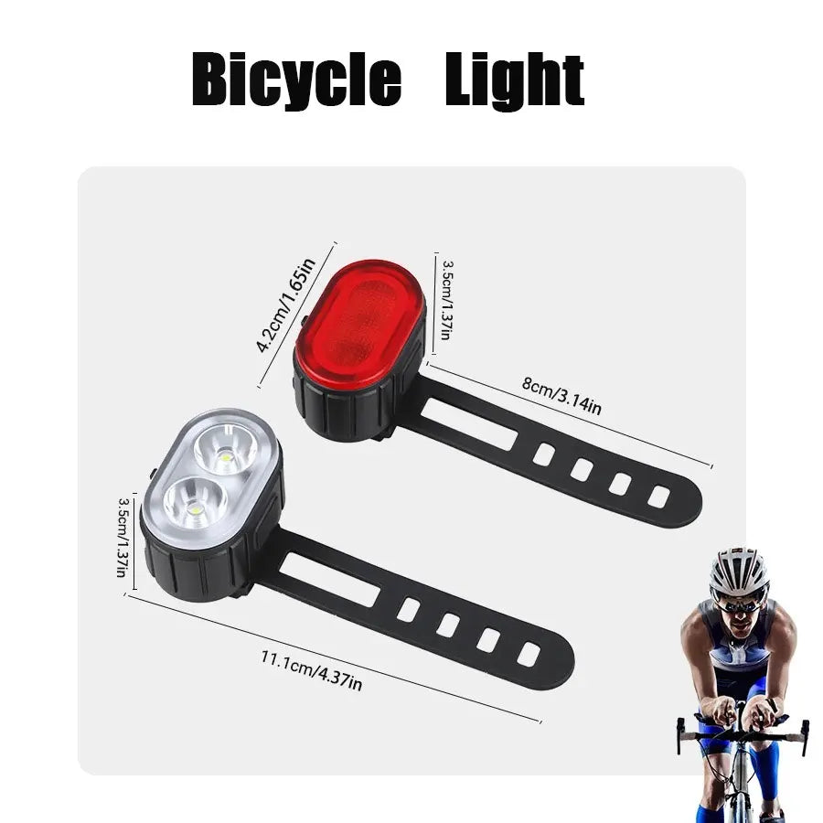 Cycling Bicycle Front Rear Light Set Bike USB Charge Headlight Light MTB Waterproof Taillight LED Lantern Bicycle Accessories
