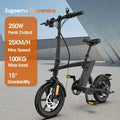 2025 New Model Electric BIKE 36V 10Ah Lithium 30Km Range 14 Inches Tire 250W Motor Foldable Electric Bicycle Urban EBike Adults